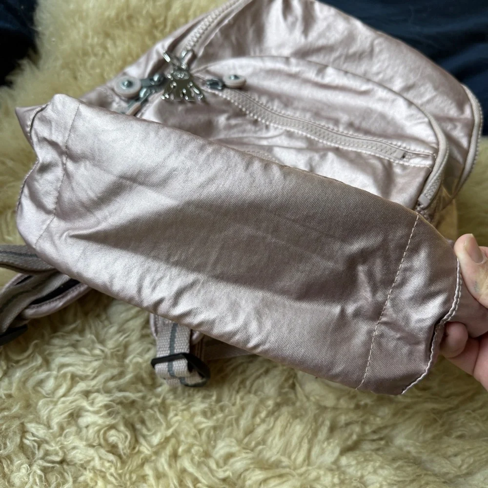 Kipling Metallic Rose Seoul Backpack